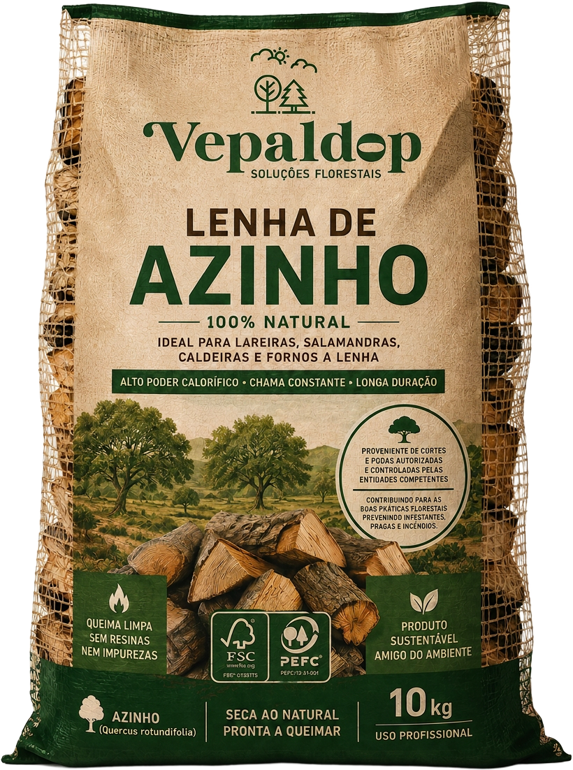 Lenha e acendalhas